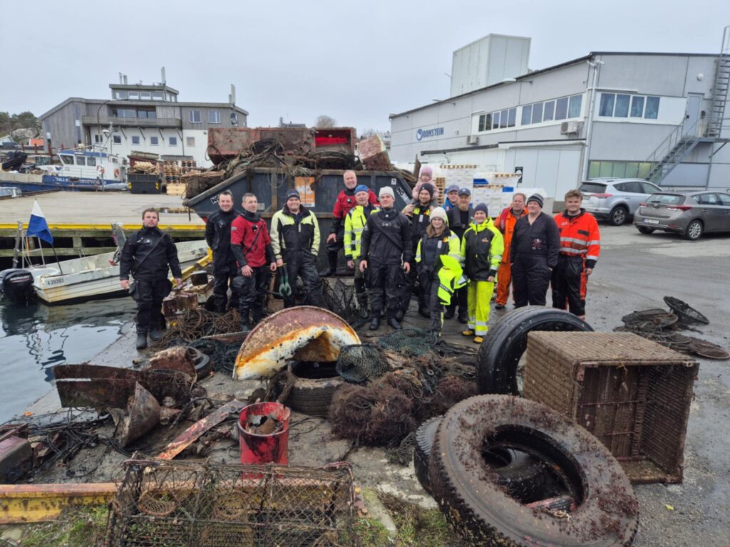 Står i fare for å måtte stanse alt frivillig ryddearbeid i havet: Søgne dykkerklubb har ryddedykk på Flekkerøya.